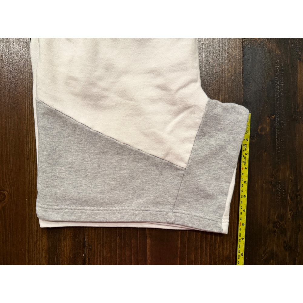 Reebok Mens Colorblock Sweat Shorts Black White Grey Large - Picture 7 of 8